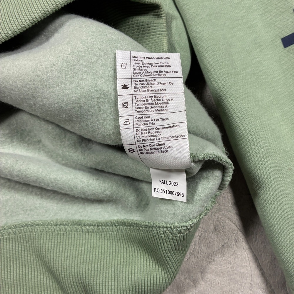 Carhartt Women Hoodie Size L Sage Green Relaxed Fit Montana Patch Workwear - Picture 6 of 10